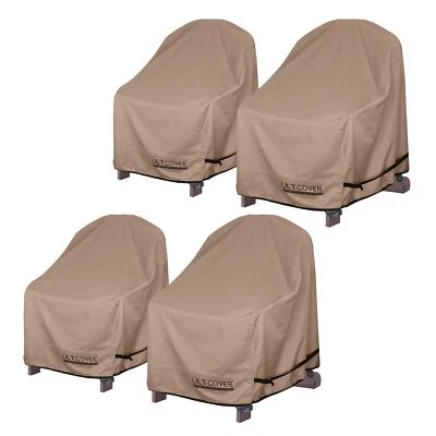 ULTCOVER Waterproof Patio Adirondack Chair Cover 4 Pack For Outdoor Chair Size Upto 28w X