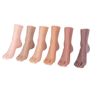 Silicone Foot Six Colors Feet Toes Can Be Fixed Display Model 22.5CM Female - Picture 1 of 18
