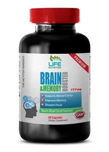 Optimizing Brainpower - Memory & Brain Booster 775mg - Glutamine Powder 8 1B - Picture 1 of 12