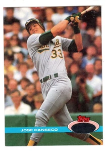 1991 STADIUM CLUB #155 JOSE CANSECO NO FOIL OR UV COATING ERROR - Picture 1 of 1