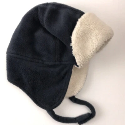 Sombrero de invierno Baby Gap para niños pequeños de 12 a 24 meses azul trampero forro cálido difuso Foto 1 de 4