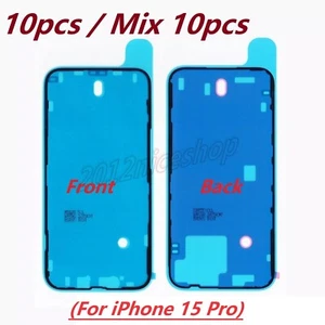 10pcs OEM Front Back LCD Frame Water Resistant Seal Adhesive For iPhone 15 Pro - Picture 1 of 8