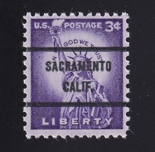 1035c Liberty 3c Bureau Precancel “Sacramento Calif.” PSS-71 MNH OG - Image 1 of 1