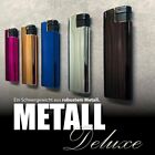Deluxe Metall Hlle Cover mit Elektronik Gas Feuerzeug Lighter Marken Qualitt