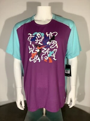 NUEVO CON ETIQUETAS Nike Breathe 365 Tokyo Marathon Camisa para Correr Púrpura/Aqua CT2839-551 Para Hombres XL Foto 1 de 4