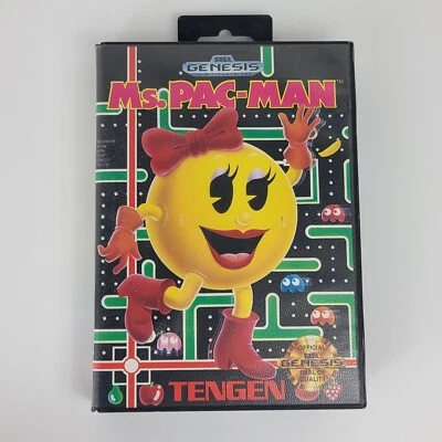 Genesis Ms. Pac-Man (Sega Genesis, 1991) Includes case and manual - Image 1 of 3