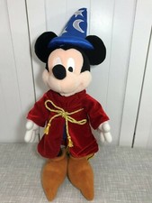 Disney Fantasia Sorcerer Milestone Mickey Mouse 1940 Plush 24" Tall Vintage