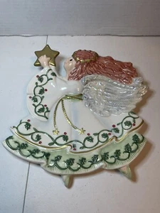 Fitz & Floyd Essential Moonbeams Angel Canape Plate Decorative Plate - Picture 1 of 10