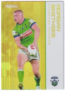 2025 NRL TRADERS 'GOLD PARALLEL' GS013 MORGAN SMITHIES #49/90 - RAIDERS - Picture 1 of 2