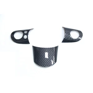 Carbon Look Steering Wheel Cover Trim for Mini Cooper R50 R52 R53 - Picture 1 of 1