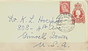 New Zealand Postal Stationery: 1959 R.T.P.O Main Trunk 50 Years Railway Entire - Picture 1 of 1
