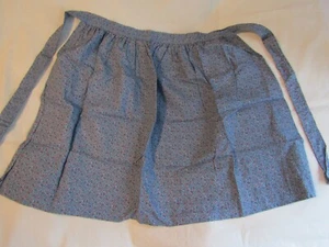 Vintage Hostess Schürze blau mit rosa & roten Blumen Print Retro Küche AP190 - Bild 1 von 11