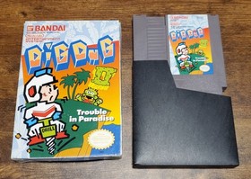 Dig Dug II (2) Trouble in Paradise (Nintendo NES 1989) w/ Box Retro Gaming