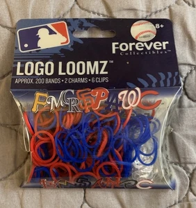 MLB Philadelphia Phillies Logo Telar Bandas Rojo y Azul y 6 Clips Sin Dijes LEER - Imagen 1 de 2