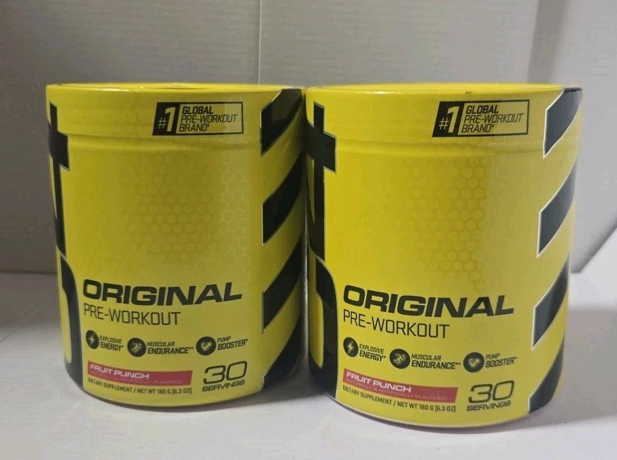 2 X C4® Original, Pre-Entrenamiento, Ponche de Frutas, 6.3 OZ (180 G) Foto 1 de 1