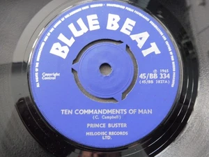 Prince Buster – Ten Commandments Of Man 1965 UK 45 BLUE BEAT EX SKA - Foto 1 di 2
