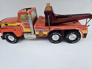 Vintage Nylint Big Pumpkin Tow Truck Pressed Steel Metal Toy Wrecker Vehicle - Picture 1 of 15