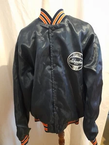 Vintage Schaefer Beer Blue Swingster Satin Jacket Medium Made in USA - Picture 1 of 5