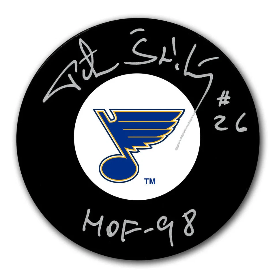 Peter Stastny St. Louis Blues HOF Autographed Puck - Image 1 of 1