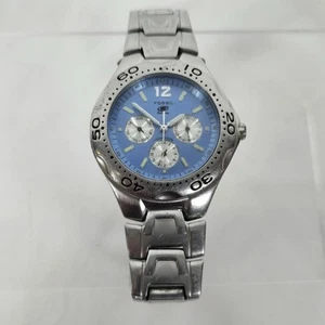 Reloj Hombre Fossil Azul Multifunción Cuarzo Esfera Azul BQ9105 Funcionando - Imagen 1 de 8