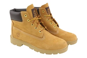 TIMBERLAND 10960 Boy Boots EU36 EU37 Brown Waterproof Lace Up Ankle Top - Picture 1 of 15