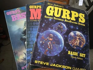 GURPS Generic Basic Set 3rd Edition plus Magic und Bestiarium. Steve Jackson Spiele - Bild 1 von 7