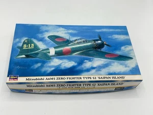 Kit Modelo Hasegawa 1/72 Segunda Guerra Mundial Mitsubishi A6M5 Zero Fighter Tipo 52 Isla de Saipán - Imagen 1 de 2