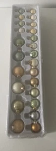Martha Stewart Feather Tree Blown Glass Christmas 24 Ornaments Lot - Picture 1 of 13