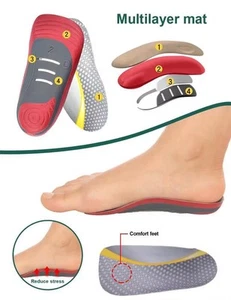 DR. A-Z CUSTOM FEET ORTHOTIC INSERTS 5-IN-1 PAIN RELIEF 3D ARCH SUPPORT 7inches - Picture 1 of 3