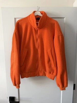 VINTAGE J CREW AÑOS 90 HOMBRE NARANJA CREMALLERA COMPLETA POLAR TALLA GRANDE Foto 1 de 3