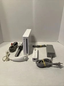 Nintendo Wii RVL-001(USA) Console Bundle W/ Controller and Cables Tested Working - Picture 1 of 15