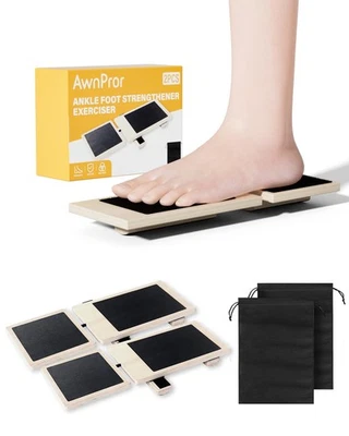 AWNPROR Sidekick Ankle Board2PCS Blackboard Foot Trainer Single-Leg Balance Board Ank