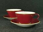 2 Vintage Syracuse China Syralite 21-A Cups And Saucers Restaurant Hotel Ware 