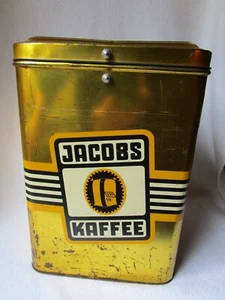 Jacobs Kaffee Dose schöne alte sehr große Kaffeedose mit Knäufen 34x23,5x20,5cm - Picture 1 of 10