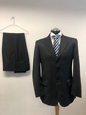 SIDI 2PC SUIT PURE WOOL CHARCOAL 40R W34 L32 EC MADE IN ITALY