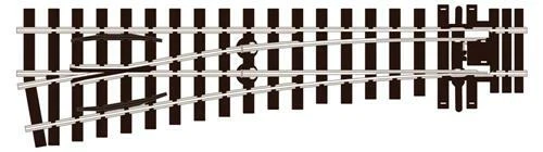 Peco SL-E1496 Streamline Code 75 Left Hand Medium Turnout Electrofrog - Image 1 of 1