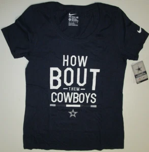 New Nike Dallas Cowboys NFL Football Scoop neck women's M How Bout Them t-shirt - Picture 1 of 5