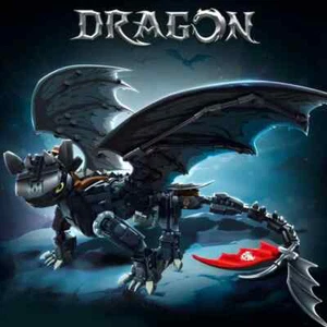 How to Train Your Dragon Toothless Night Fury 1026 Piece Building Brick Toy - Picture 1 of 4