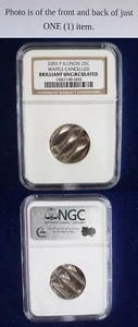 2003 P Illinois 25c Waffled Cancelled NGC Uncirculated Quarter ERROR COIN 241426 - Picture 1 of 1