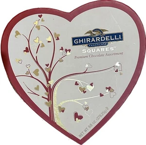 RARA SCATOLA CIOCCOLATO CUORE SAN VALENTINO GHIRARDELLI 08 ALBERO REGALO AMORE ARREDAMENTO ROMANTICO - Foto 1 di 3