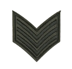 SGT Sergeant Stripe Military Army Embroidered Patch Sewing Iron On Coat Badge - Picture 1 of 1