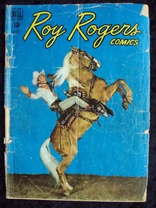 ROY ROGERS COMICS #21 DELL COMICS GOLDEN AGE WESTERN PHOTO COVER - Picture 1 of 2