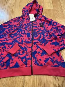 NIKE FC BARCELONA HOODY 21/22 AOP Sz XXL BNwT DB7891 Soccer FCB Casual Men’s - Picture 1 of 8