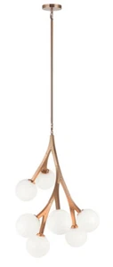 Matteo Rami C81507AGOP Mid-Century Modern Chandelier Light Fixture - Aged Gold B - Picture 1 of 3