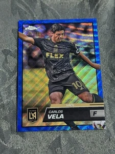 Carlos Vela /199 Blue Wave Topps Chrome MLS Los Angelos - Picture 1 of 1