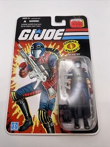 G.I. JOE 25TH ANNIVERSARY FOIL “COBRA VIPER” INFANTRY NEW ON CARD 2008