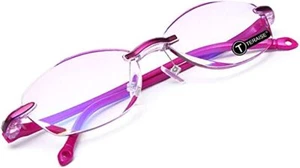 TERAISE Randlose Lesebrille Mode Diamantschliff Design Anti-Ermüdung - Bild 1 von 48