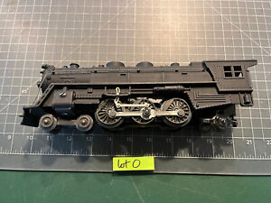 Marx O Train 333 Locomotive Engine 4-6-2 Clean Flat Black Diecast RUNS! LOT O