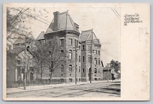 1907 Wilkes-Barre PA, Old Armory 9th Regiment N.G.P. Volunteer Infantry Postcard - Picture 1 of 3