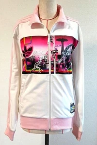 ADIDAS ORIGINALS Adicolor Track Top Pink/White Brooklyn NYC Bil McMullen Size S - Picture 1 of 11